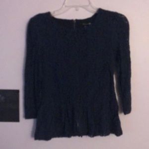 Blue beautiful peplum top